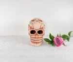 Handmade Clay Skull for Dia de Muertos - Image 2