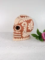 Handmade Clay Skull for Dia de Muertos - Image 4