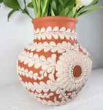 Handmade Clay Terracota Vase from Michoacan - Image 4