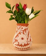 Handmade Clay Vase from Capula Michoacan