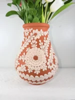 Handmade Clay Vase from Capula Michoacan - Image 3