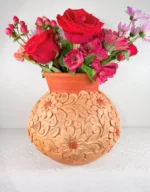 Handmade Clay Vase from Oaxaca Mexico - Image 3