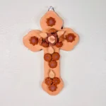 Handmade Crucifix Clay from Metepec Mexico - Image 2