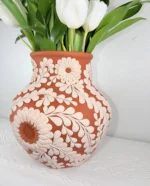 Handmade Filigrana Clay Vase from Michoacan - Image 3