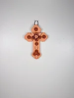 Handmade Mexican Clay Cross, Wall Decor - Image 2
