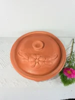 Handmade Natural Clay Tortilla Warmer - Image 3