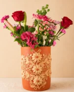 Handmade Oaxaca Red Clay Vase Extra Large
