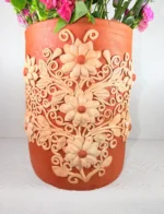 Handmade Oaxaca Red Clay Vase Extra Large - Image 2