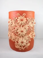 Handmade Oaxaca Red Clay Vase Extra Large - Image 3
