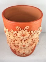 Handmade Oaxaca Red Clay Vase Extra Large - Image 4