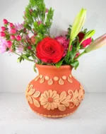 Handmade Red Clay Vase from Oaxaca - Image 2