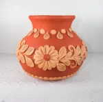 Handmade Red Clay Vase from Oaxaca - Image 4