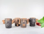 Handmade Smoked Clay Tequila Shots - Image 2