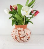Handmade Vase with Butterfly from Michoacan - Image 2