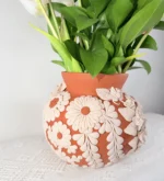 Handmade Vase with Butterfly from Michoacan - Image 4