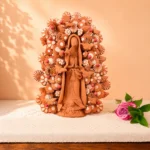 Handmade Virgin Mary Clay fom Metepec Mexico
