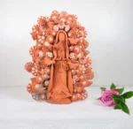 Handmade Virgin Mary Clay fom Metepec Mexico - Image 2