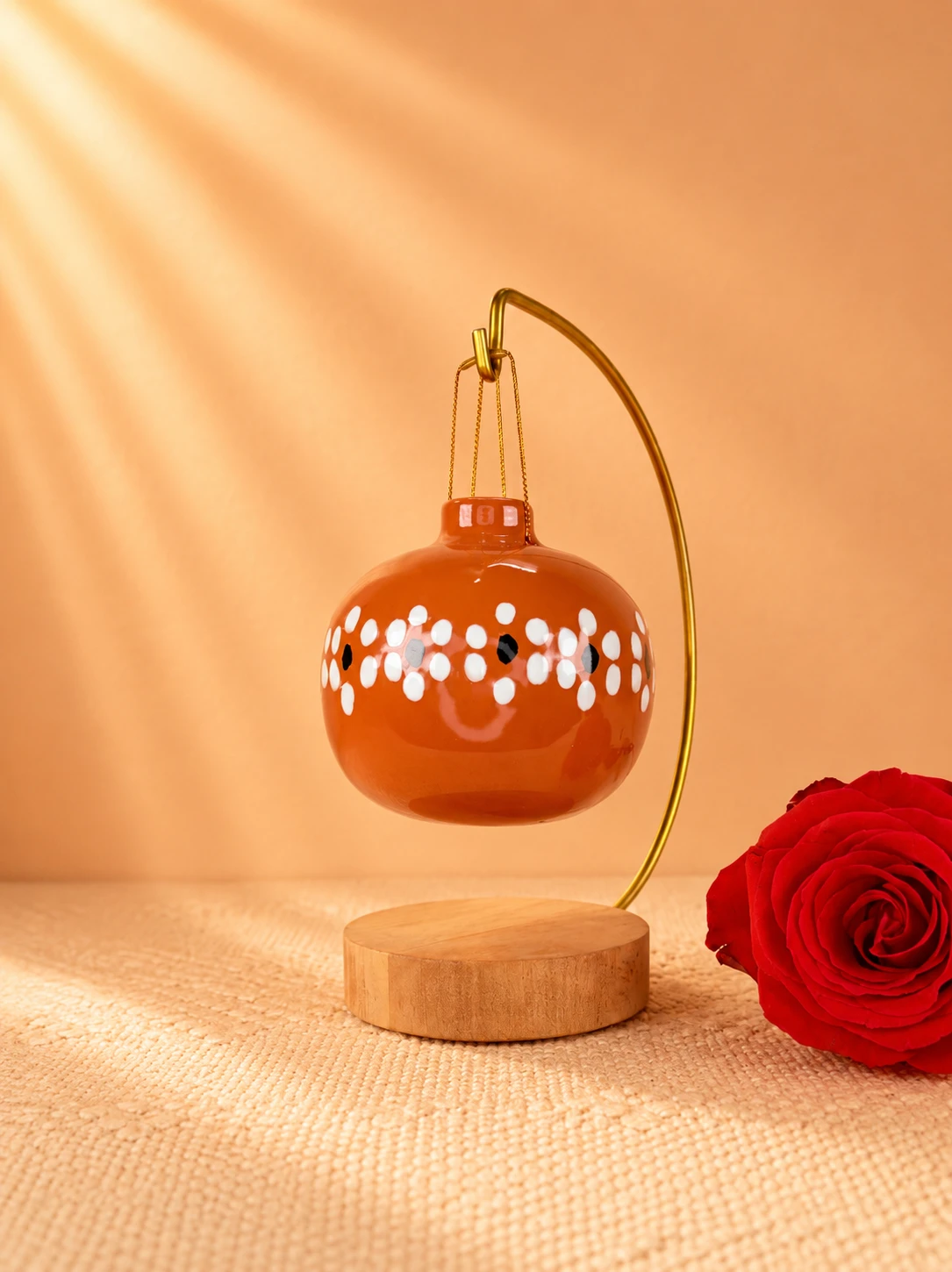 Handpainted-Talavera-Capula-Inspired-Mexican-Ornament-01-1.webp Handpainted Talavera Capula Inspired Mexican Ornament - Image 1