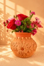 Medium Barro Bordado Oaxaca Pottery Vase