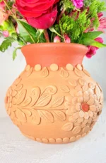 Medium Barro Bordado Oaxaca Pottery Vase - Image 2