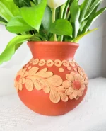 Medium Oaxaca Clay Vase - Image 3