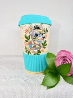 Mexican Ceramic Tumbler with Lid - Image 3