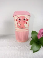 Mexican Ceramic Tumbler with Lid - Image 4