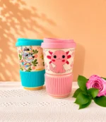 Mexican Ceramic Tumbler with Lid
