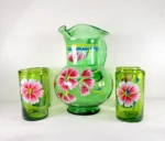 Mexican Handblown Glass Pitcher Set - Image 2