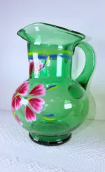 Mexican Handblown Glass Pitcher Set - Image 3