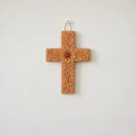 Mexico Handmade Clay Hanging Cross