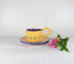 Michoacan Clay Mug and Saucer