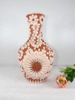 Michoacan Clay Vase Handmade Pottery - Image 3