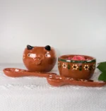Michoacan Piggie Clay Candle - Image 3