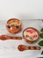 Michoacan Piggie Clay Candle - Image 4