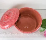 Michoacan Traditional Clay Tortillero with lid - Image 4