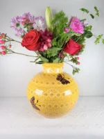 Monarch Butterfly Capula Michoacan Vase - Image 2