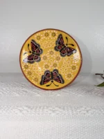 Monarch Butterfly Clay Mug and Saucer from Michoacan - Image 4