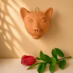 Natural Clay Jaguar Mask from Oaxaca