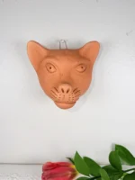 Natural Clay Jaguar Mask from Oaxaca - Image 3