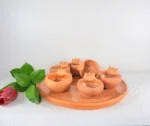Natural Clay Tequila Shots with Tray Handmade in Oaxaca - Image 2