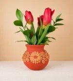 Oaxaca Barro Vase Embroidered Clay