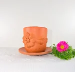 Oaxaca Clay Dinnerware Mug and Saucer - Image 2