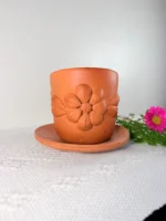 Oaxaca Clay Dinnerware Mug and Saucer - Image 3