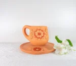 Oaxaca Clay Dinnerware Mug and Saucer Set - Image 2