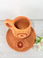 Oaxaca Clay Dinnerware Mug and Saucer Set - Image 4