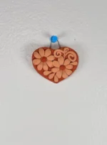 Oaxaca Clay Hanging Wall Heart - Image 3
