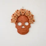 Oaxaca Clay Skull Wall Decor - Image 2