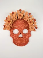 Oaxaca Clay Skull Wall Decor - Image 3