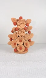 Oaxaca Embroidered Clay Candleholder - Image 4